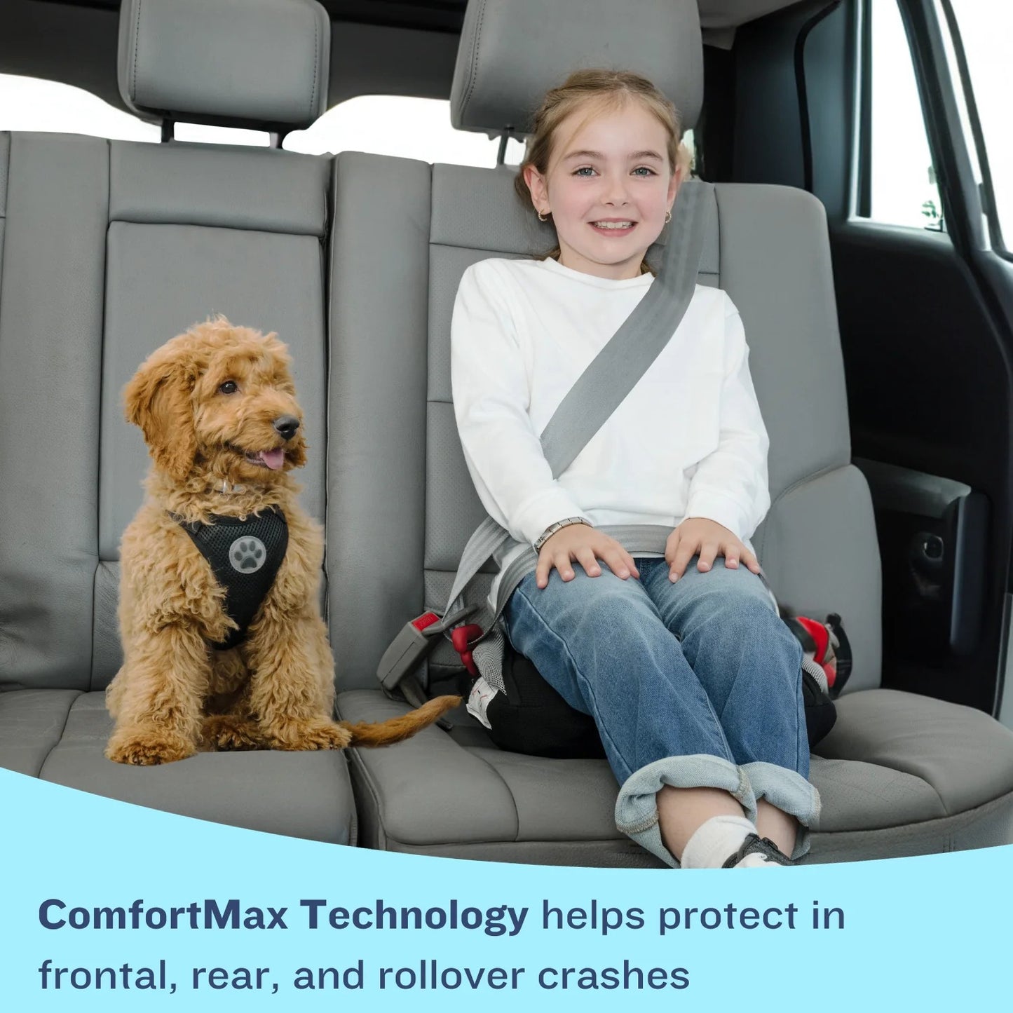 BUBBLEBUM INFLATABLE CAR BOOSTER SEAT - TRAVEL BOOSTER SEAT(UAE)