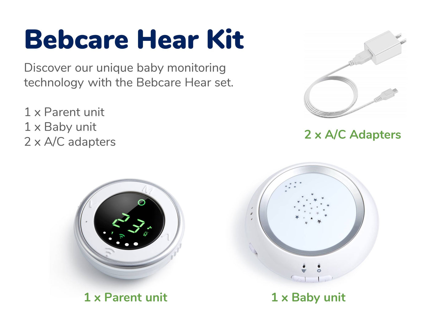 BEBCARE HEAR - DIGITAL AUDIO BABY MONITOR(JP)